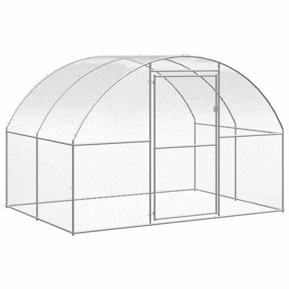 vidaXL Chicken Coop | Silver | Galvanised steel | Large | Tough | Chicken Coop 4