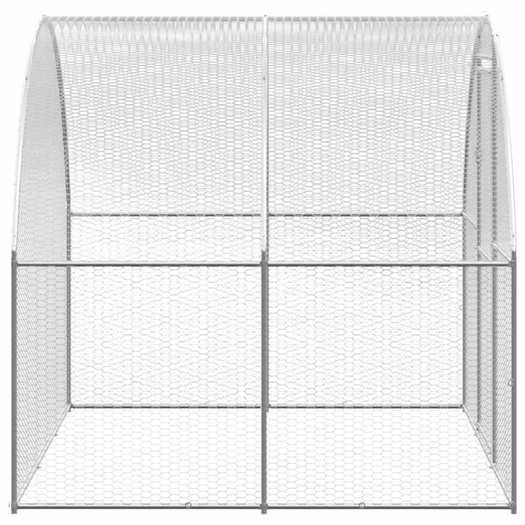 vidaXL Chicken Coop | Silver | Galvanised steel | Large | Tough | Chicken Coop 6
