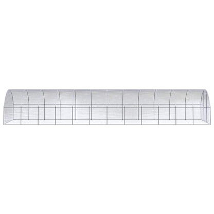 vidaXL Outdoor Chicken Coop 3x12x2 m Galvanised Steel 3