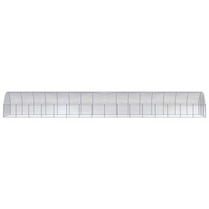 vidaXL Outdoor Chicken Coop 3x16x2 m Galvanised Steel 3