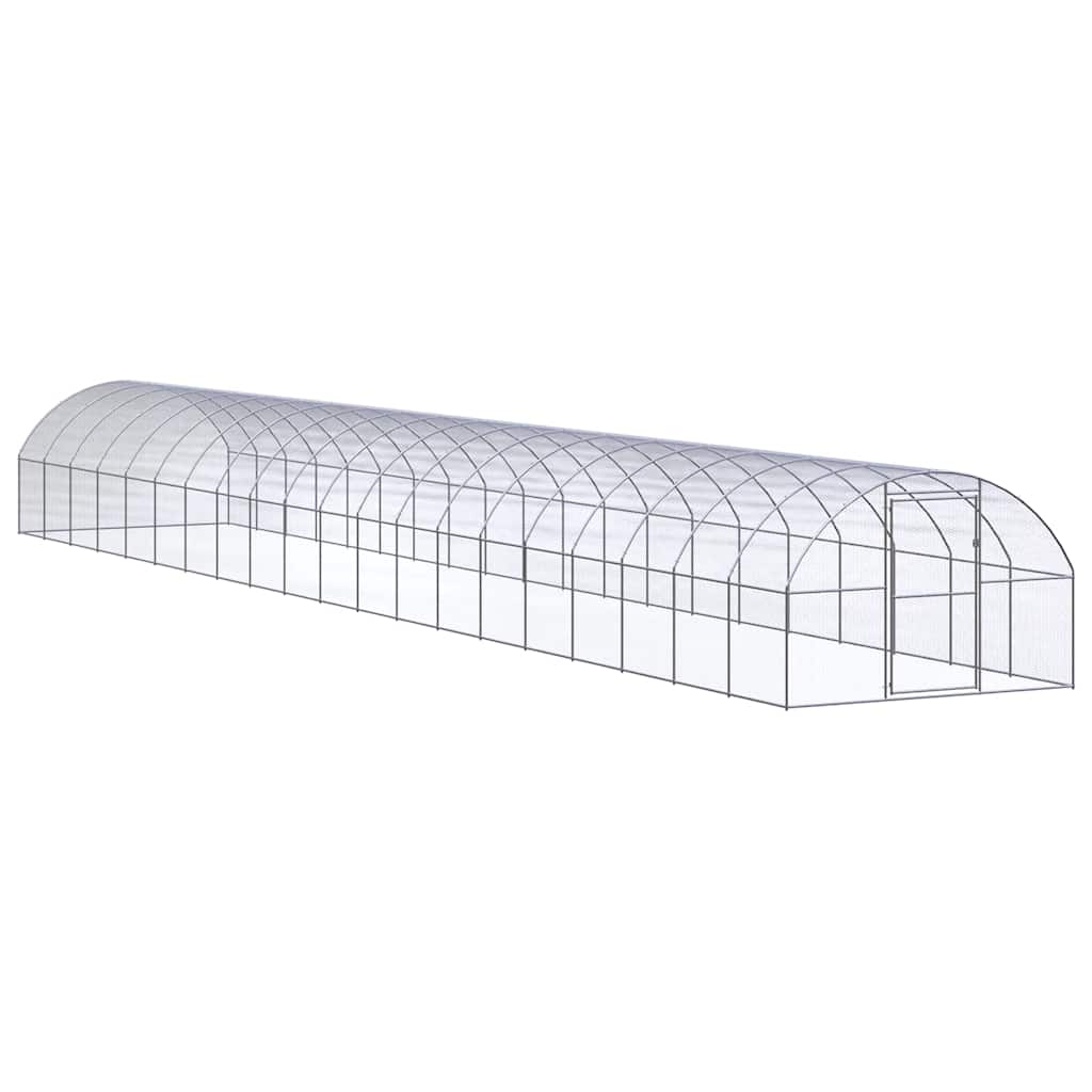 vidaXL Outdoor Chicken Coop 3x20x2 m Galvanised Steel 1