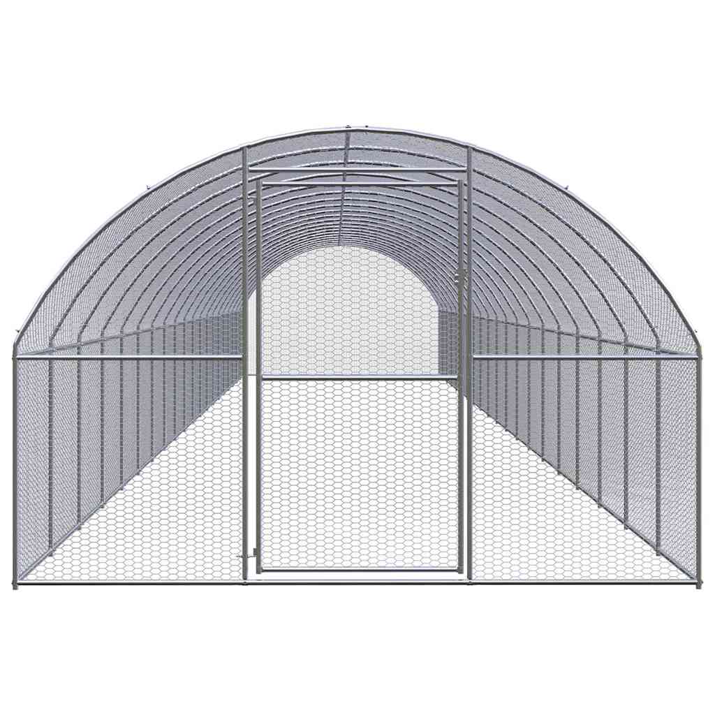 vidaXL Outdoor Chicken Coop 3x20x2 m Galvanised Steel 2