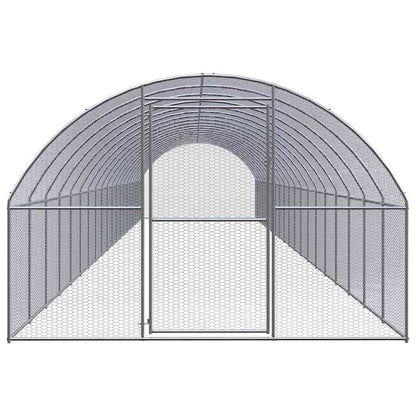 vidaXL Outdoor Chicken Coop 3x20x2 m Galvanised Steel 2