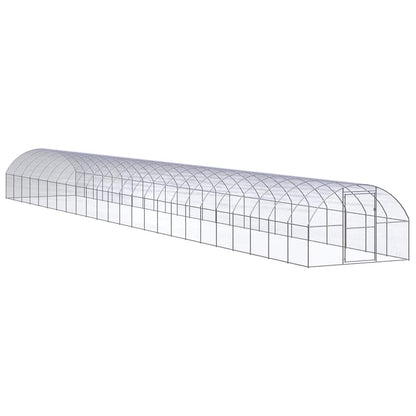 vidaXL Outdoor Chicken Coop 3x24x2 m Galvanised Steel 1