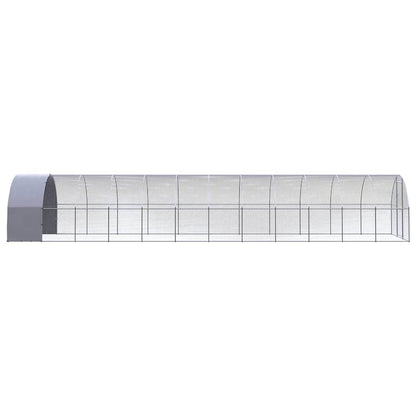 vidaXL Outdoor Chicken Coop 3x12x2 m Galvanised Steel 3
