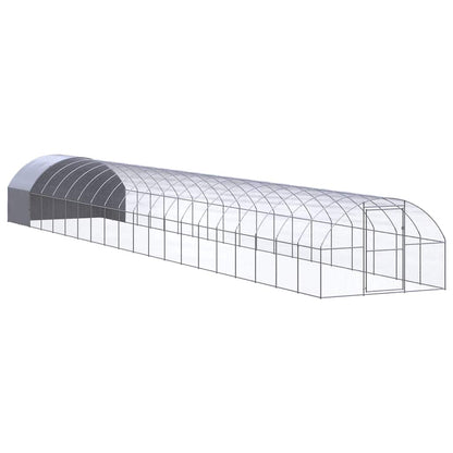 vidaXL Outdoor Chicken Coop 3x20x2 m Galvanised Steel 1