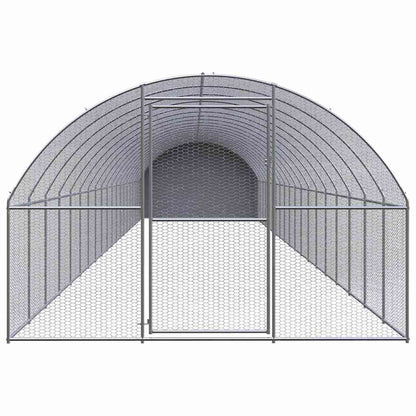 vidaXL Outdoor Chicken Coop 3x20x2 m Galvanised Steel 2