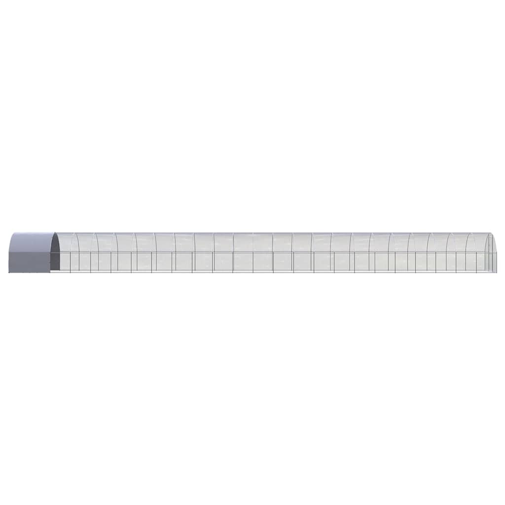 vidaXL Outdoor Chicken Coop 3x24x2 m Galvanised Steel 4