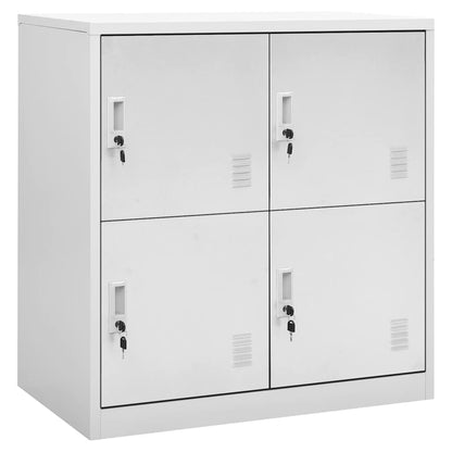 vidaXL Locker Cabinets 5 pcs Light Grey 90x45x92,5 cm Steel 2