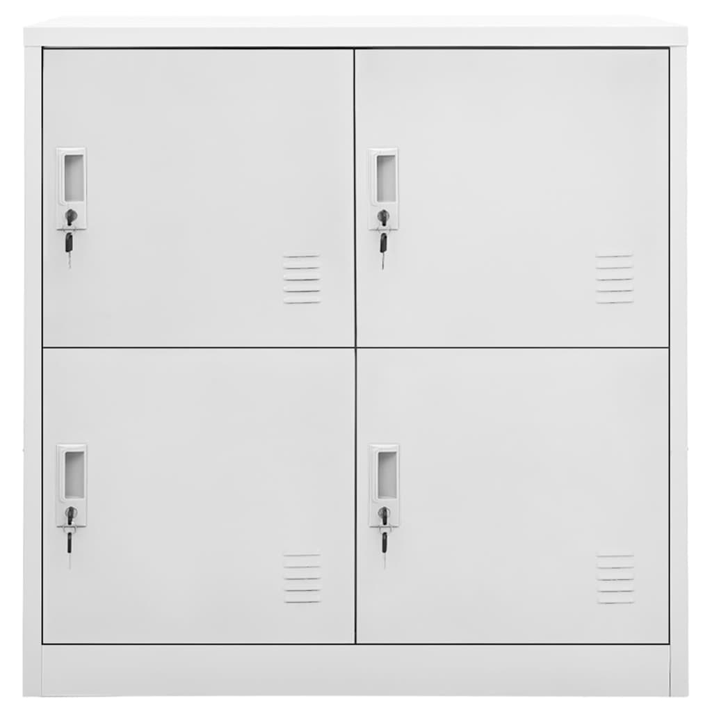 Locker Cabinets 90x45x92,5 cm Steel With 4 lockers Light grey
