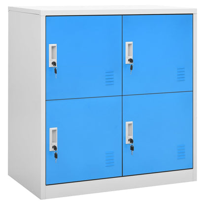 vidaXL Locker Cabinets 5 pcs Light Grey and Blue 90x45x92,5 cm Steel 2