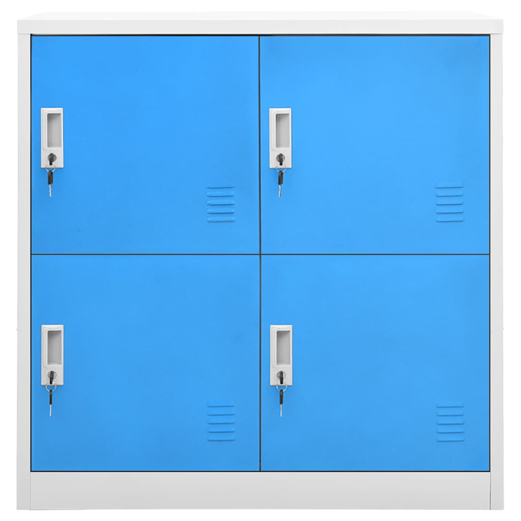 vidaXL Locker Cabinets 5 pcs Light Grey and Blue 90x45x92,5 cm Steel 3