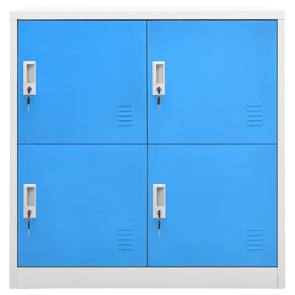 vidaXL Locker Cabinets 5 pcs Light Grey and Blue 90x45x92,5 cm Steel 3
