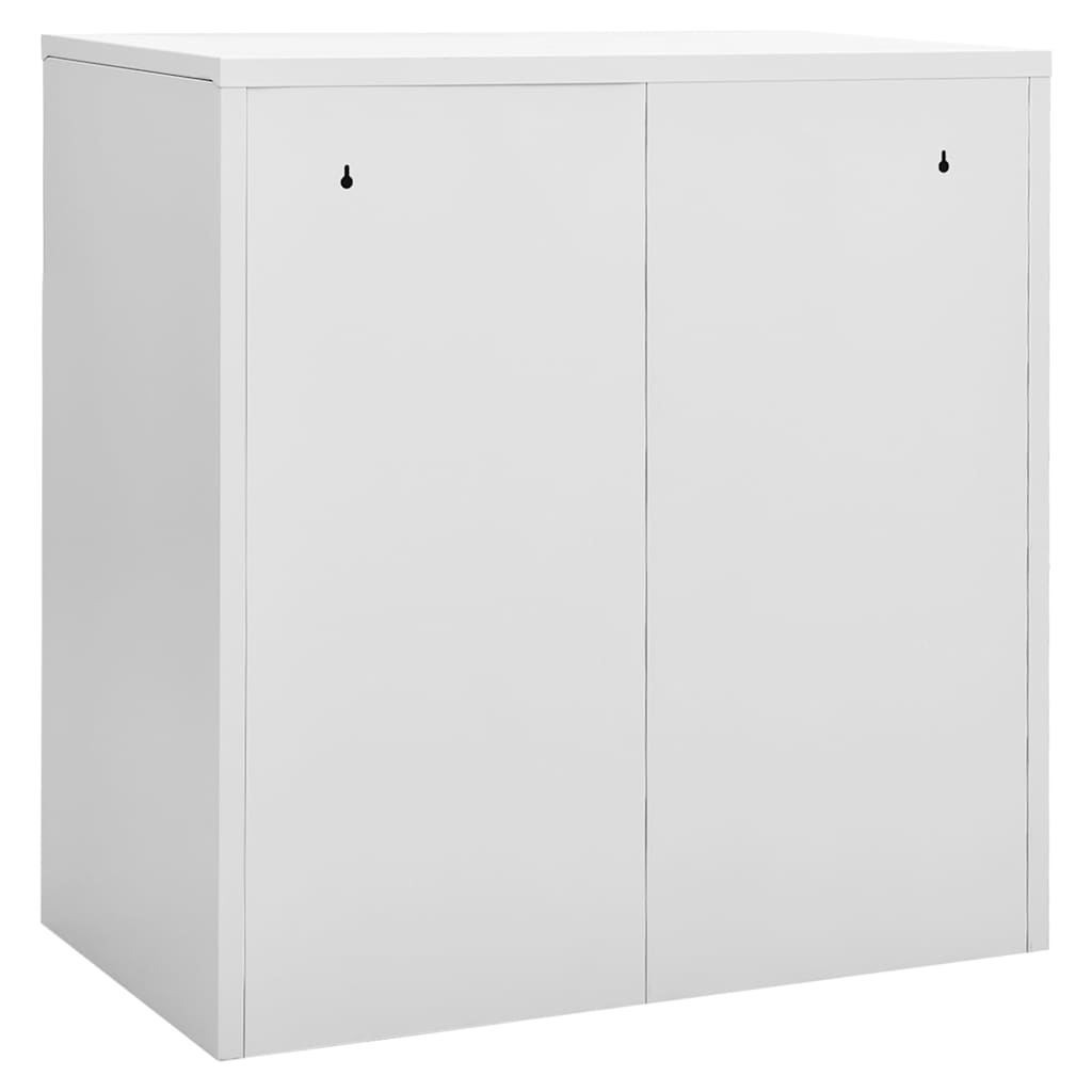 vidaXL Locker Cabinets 5 pcs Light Grey and Red 90x45x92,5 cm Steel 5