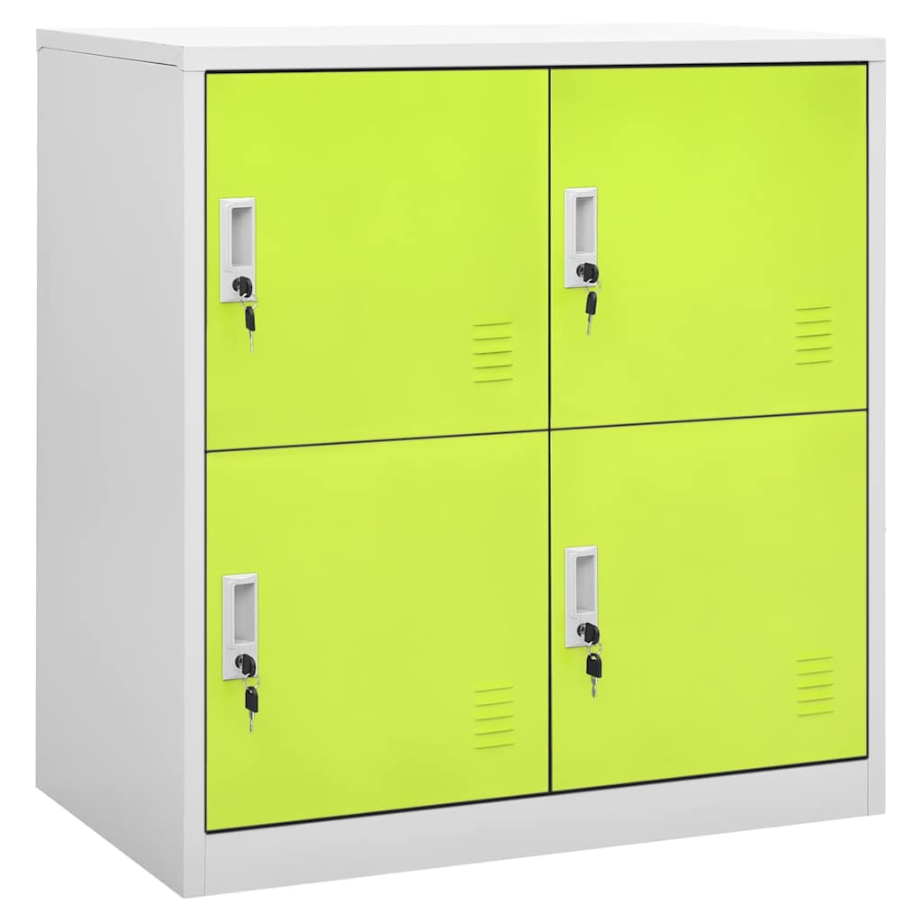 vidaXL Locker Cabinets 5 pcs Light Grey and Green 90x45x92,5 cm Steel 2