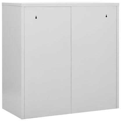vidaXL Locker Cabinets 5 pcs Light Grey and Green 90x45x92,5 cm Steel 5