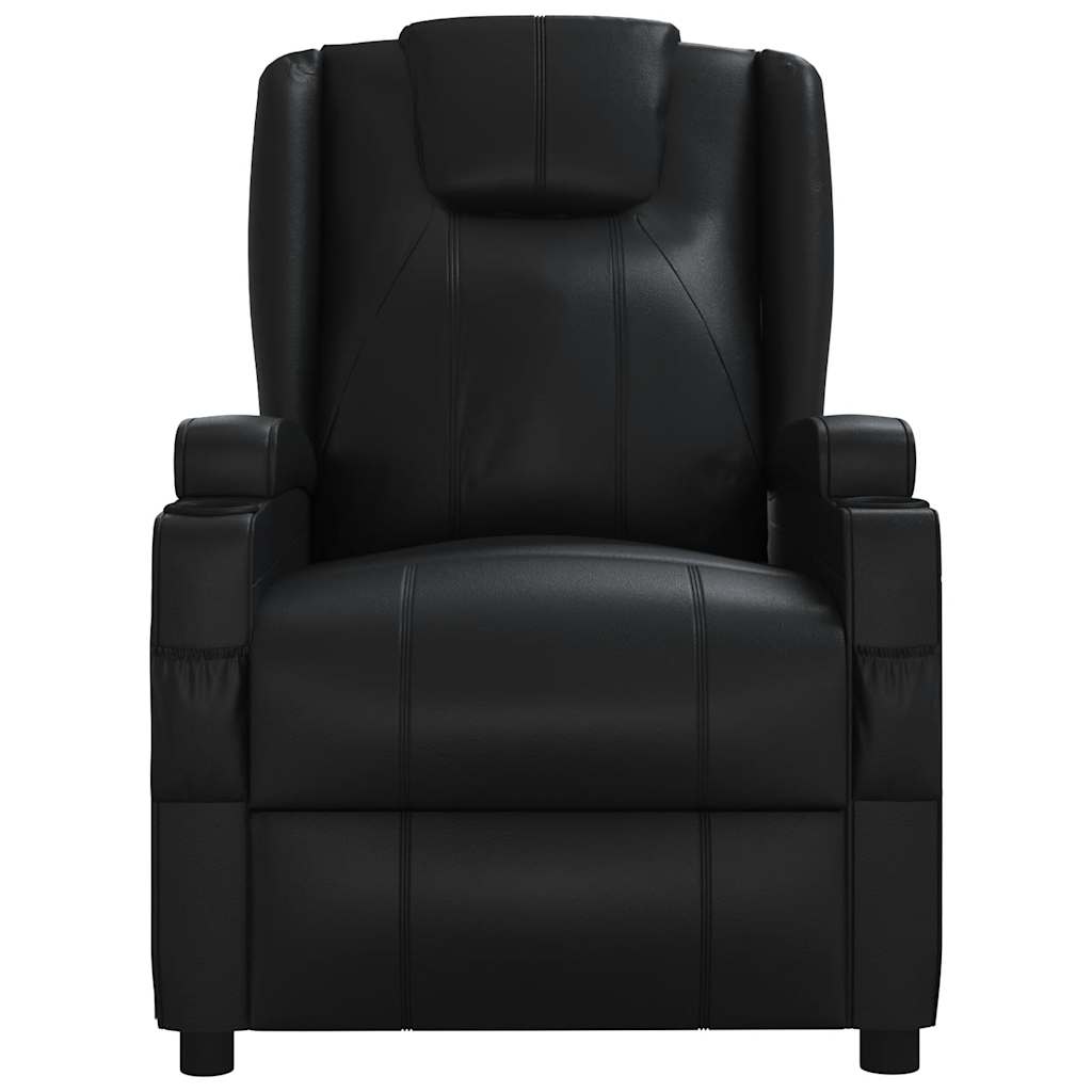Recliner Chair Faux Leather black