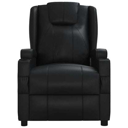 Recliner Chair Faux Leather black