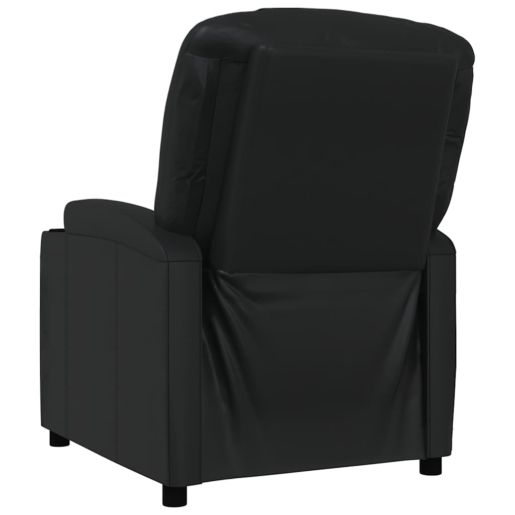 Recliner Chair Faux Leather black