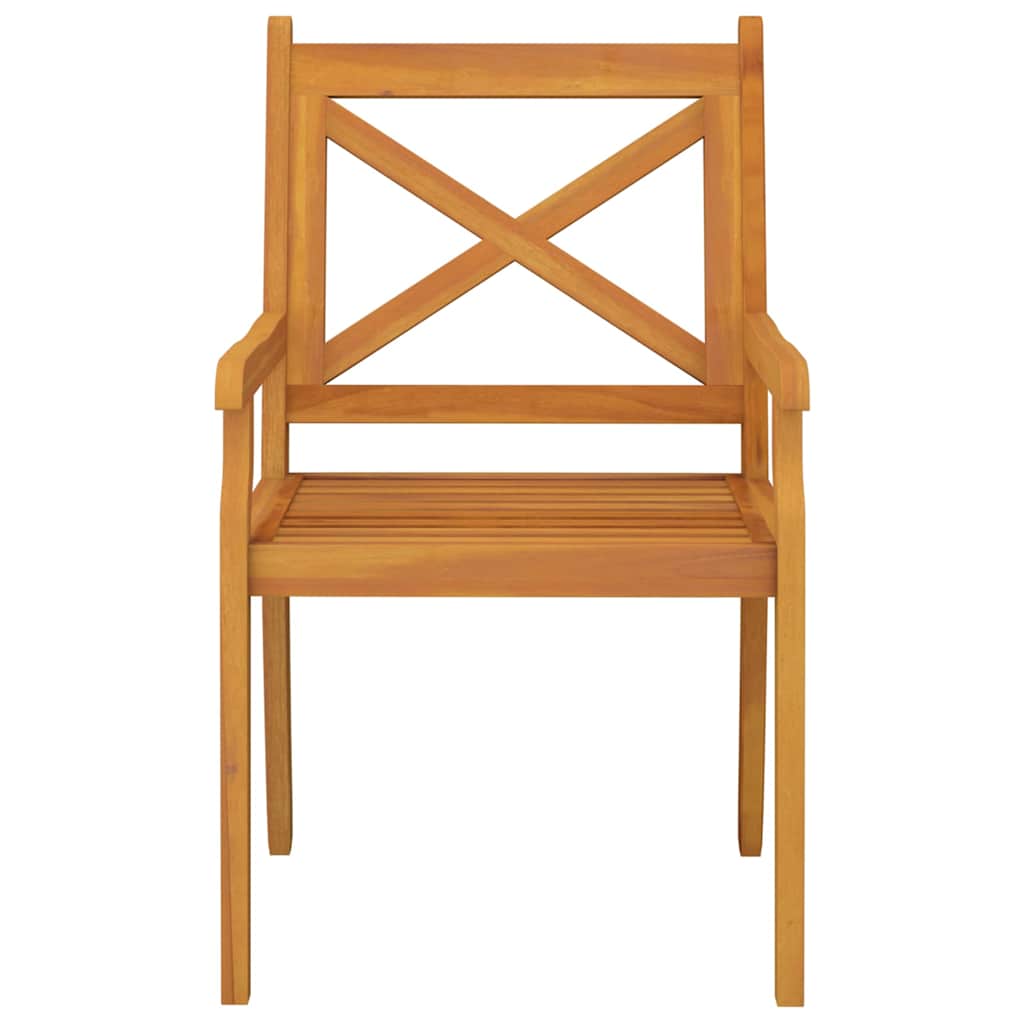 Outdoor Dining Chairs Solid Wood Acacia 8