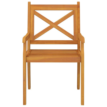 Outdoor Dining Chairs Solid Wood Acacia 8