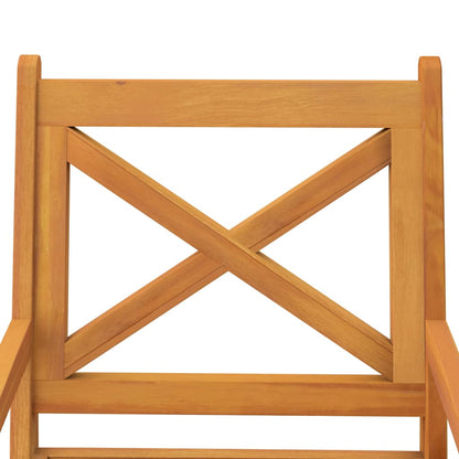 vidaXL Outdoor Dining Chairs 8 pcs Solid Wood Acacia 5