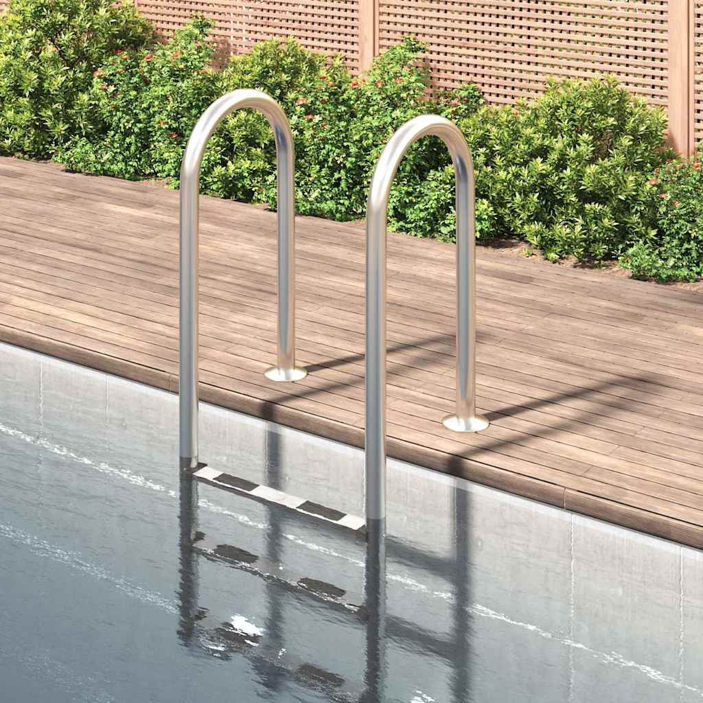 Pool Ladder 304 Stainless Steel 54 x 38 x 158 cm For flat surface