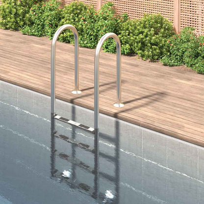 Pool Ladder 304 Stainless Steel 54 x 38 x 184.5 cm For flat surface