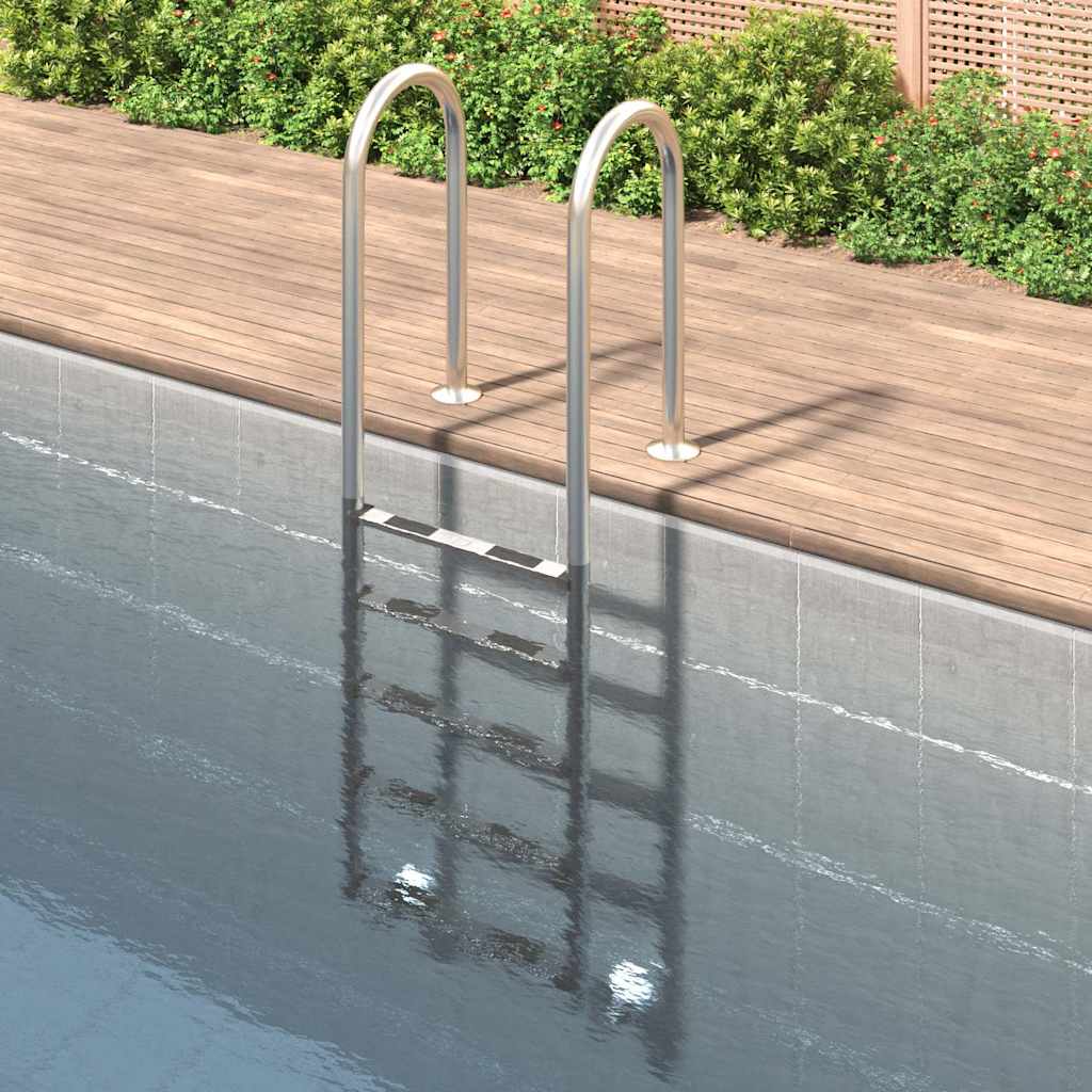 Pool Ladder 304 Stainless Steel 54 x 38 x 211 cm For flat surface