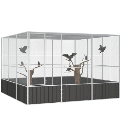 vidaXL Bird Cage | Anthracite | Galvanised Steel | Large | Bird Cage 2