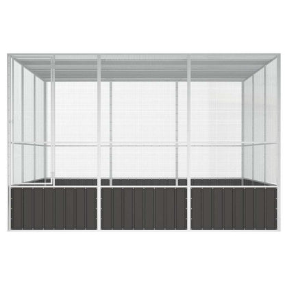 vidaXL Bird Cage | Anthracite | Galvanised Steel | Large | Bird Cage 3