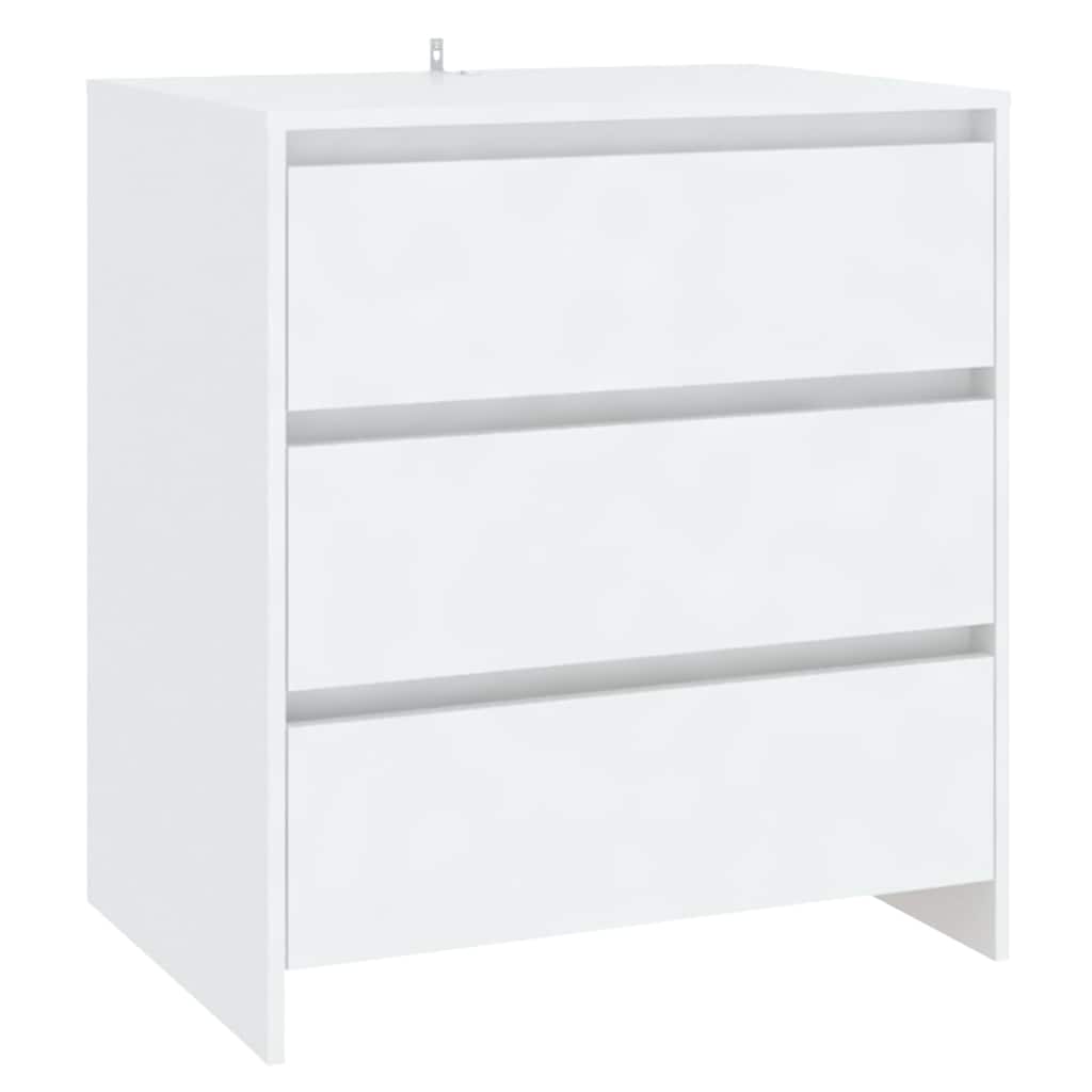 2 Piece Sideboard Engineered Wood White
