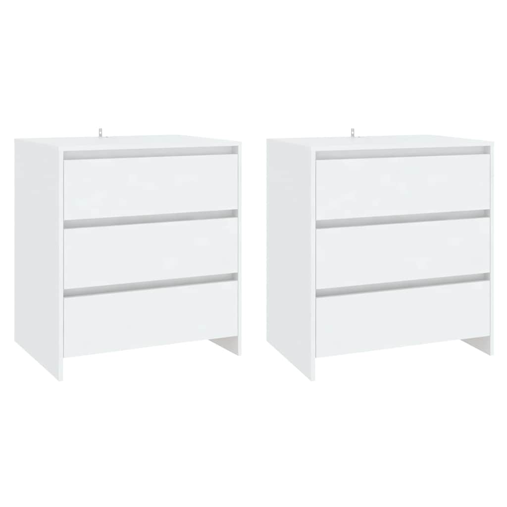 3 Piece Sideboard Engineered Wood White