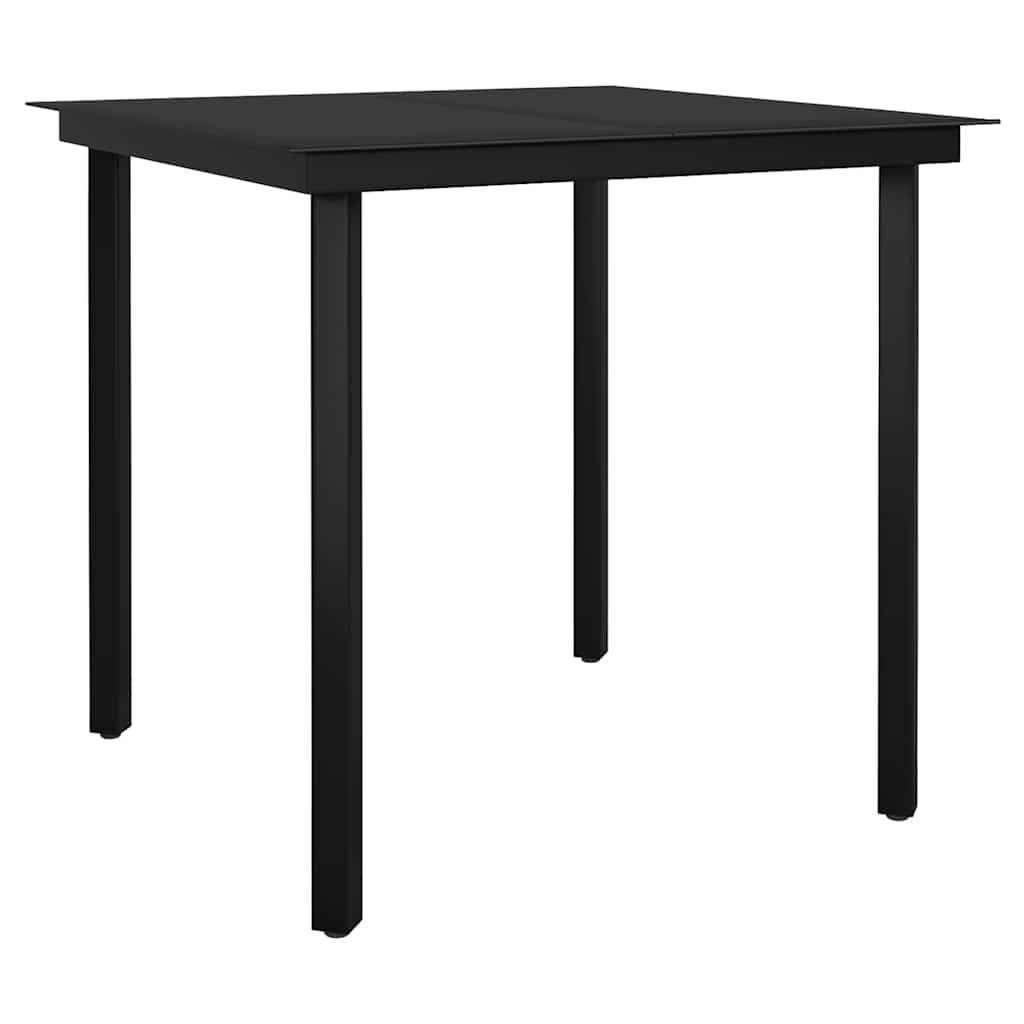 vidaXL 5 Piece Garden Dining Set Black 5
