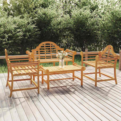 vidaXL 4 Piece Garden Lounge Set Solid Wood Teak 1