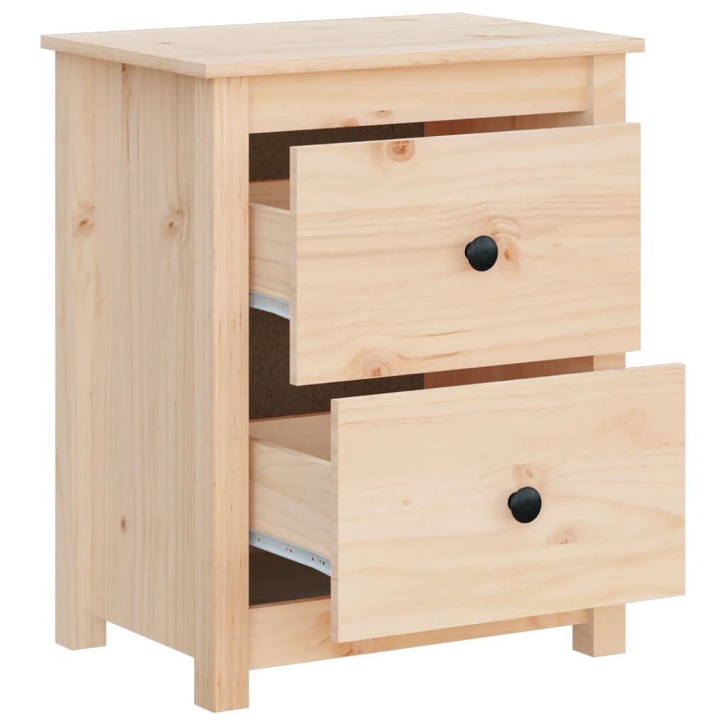 vidaXL Bedside Cabinets 2 pcs 50x35x61.5 cm Solid Wood Pine