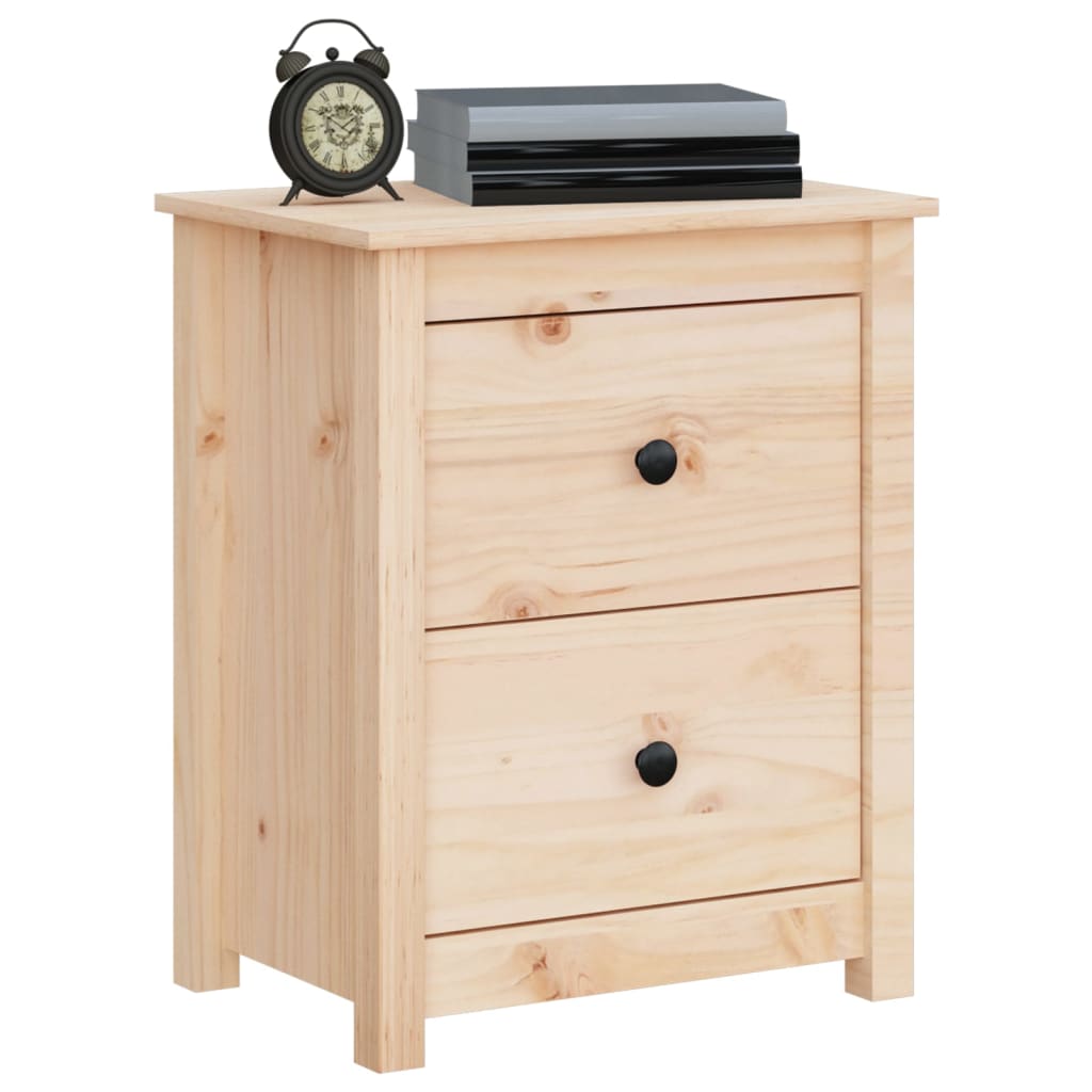 vidaXL Bedside Cabinets 2 pcs 50x35x61.5 cm Solid Wood Pine