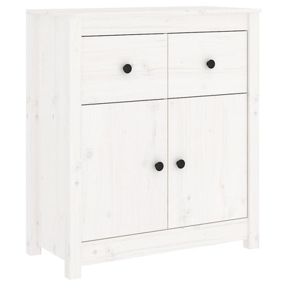 Sideboard 70x35x80 cm Solid Wood Pine White 2 Door Sideboard