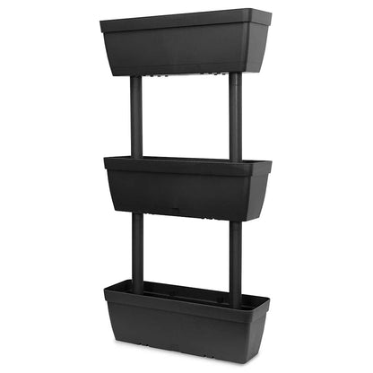 Garden Planter 3 pcs 100 cm Anthracite