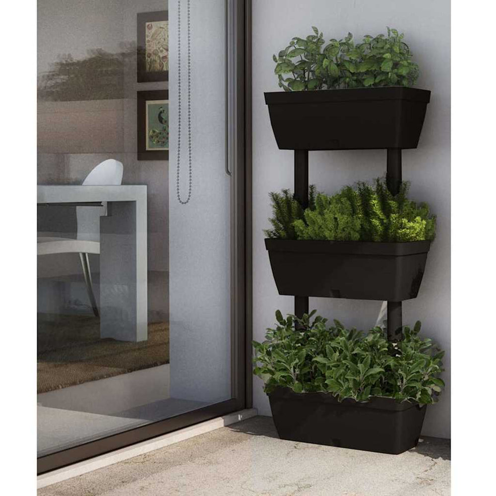vidaXL Garden Planter 3 pcs 100 cm