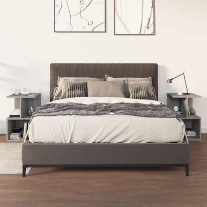 Bedside Cabinets 35x35x55 cm Engineered Wood 2 pcs Grey sonoma