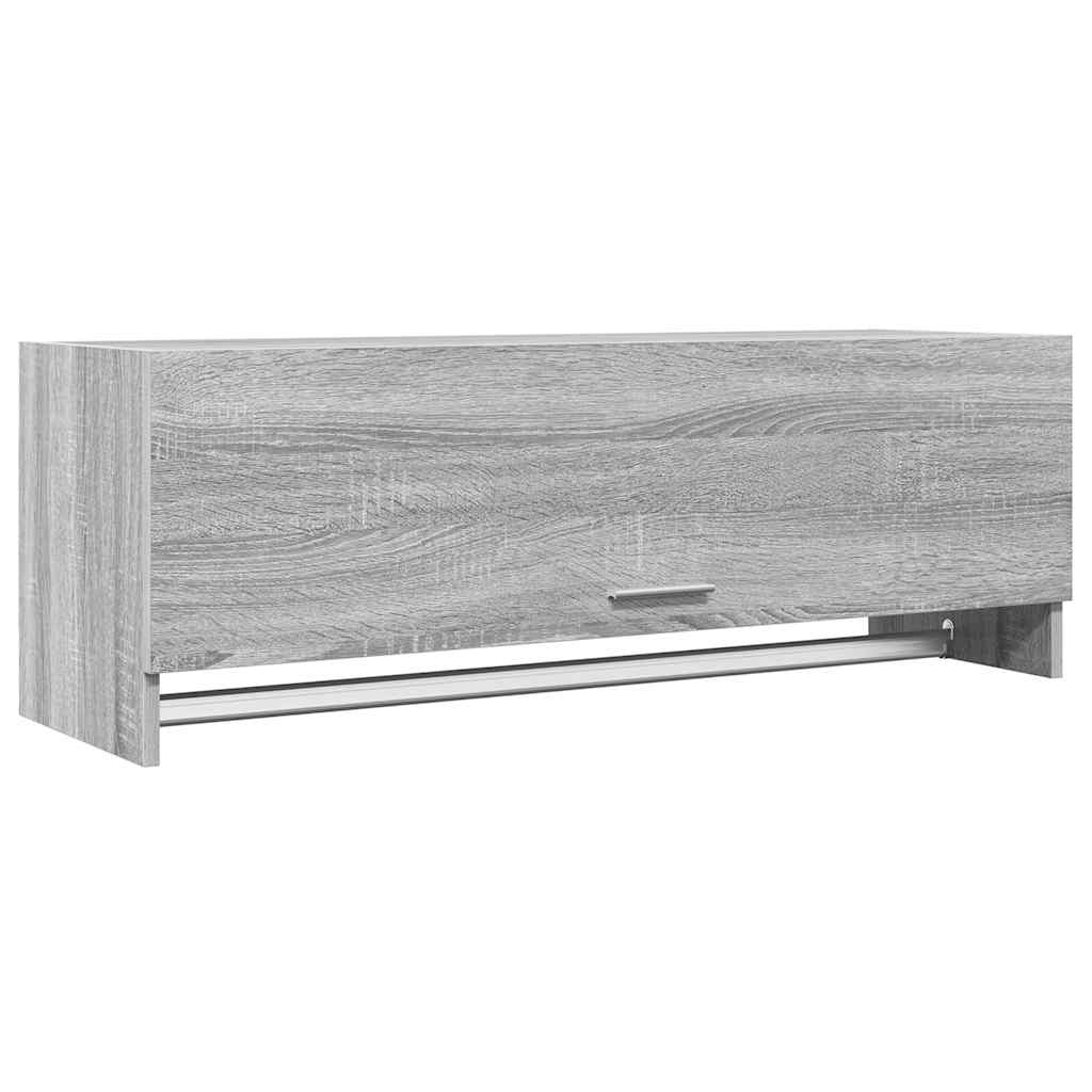 Wardrobe 100x32,5x35 cm Engineered Wood Grey sonoma 100 x 32.5 x 35 cm