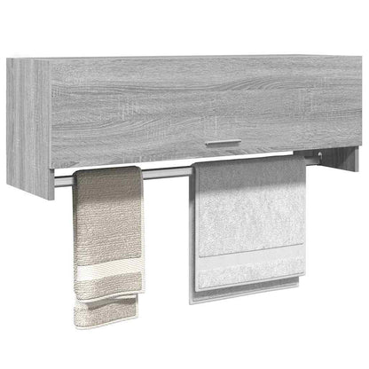 Wardrobe 100x32,5x35 cm Engineered Wood Grey sonoma 100 x 32.5 x 35 cm