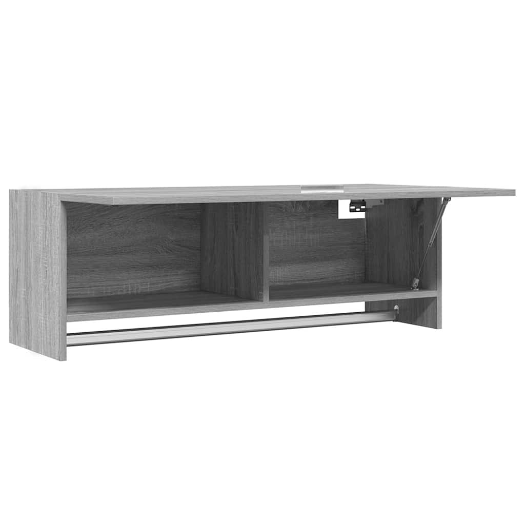 Wardrobe 100x32,5x35 cm Engineered Wood Grey sonoma 100 x 32.5 x 35 cm