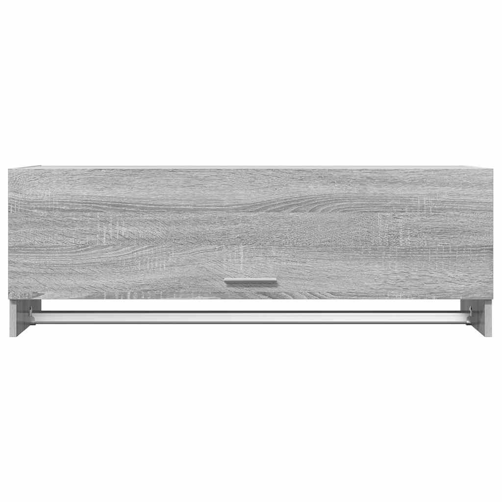 Wardrobe 100x32,5x35 cm Engineered Wood Grey sonoma 100 x 32.5 x 35 cm
