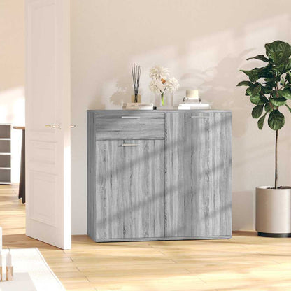Sideboard 80x36x75 cm Engineered Wood Grey sonoma 80 cm