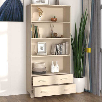 Highboard "HAMAR" Solid Wood Pine Honey brown