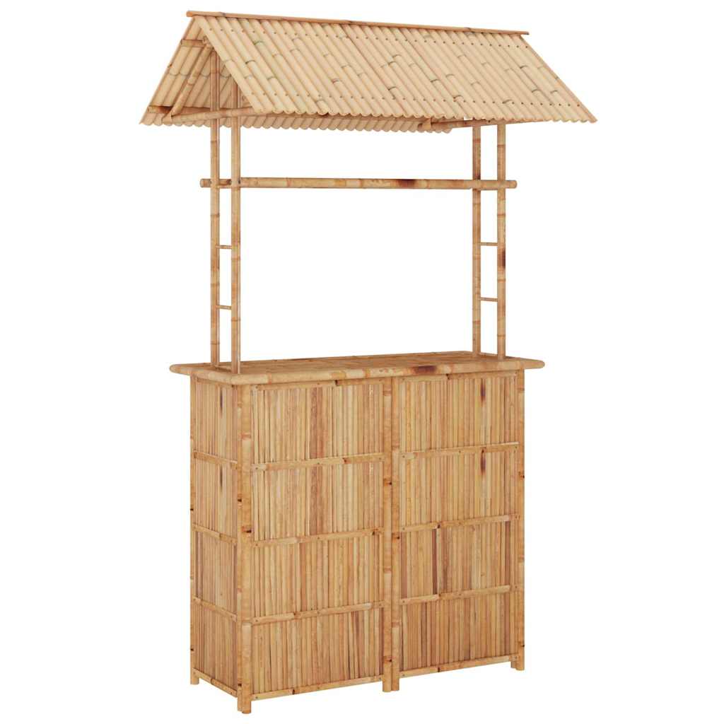 vidaXL 3 Piece Bar Set Bamboo 3