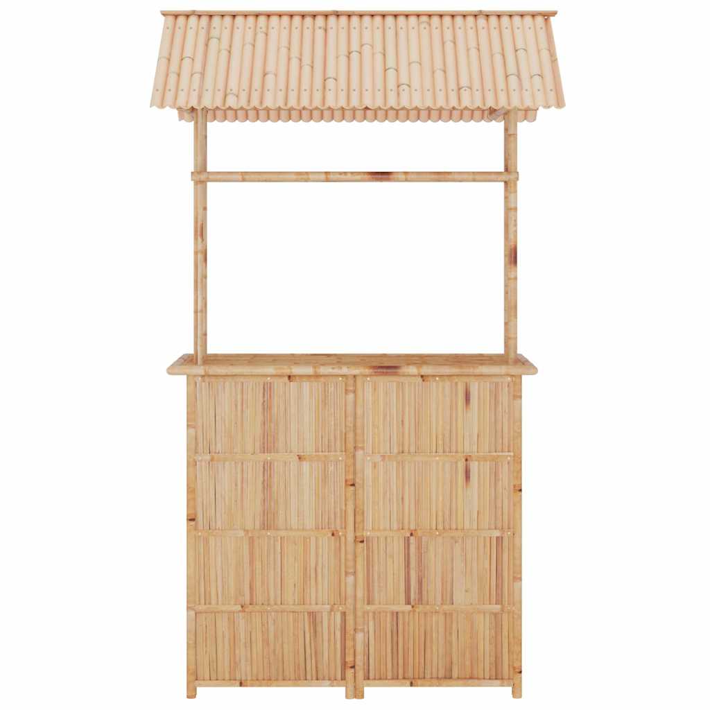 vidaXL 3 Piece Bar Set Bamboo 4