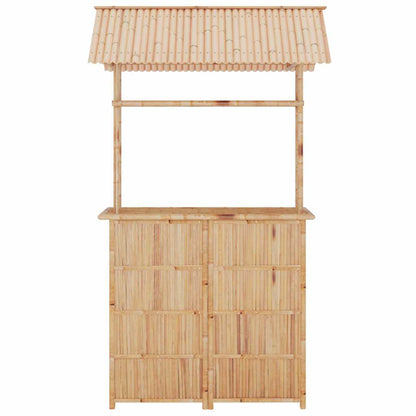 vidaXL 3 Piece Bar Set Bamboo 4